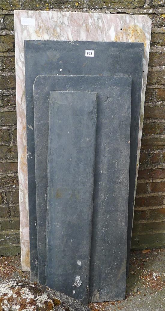 Loose marble & slate(-)